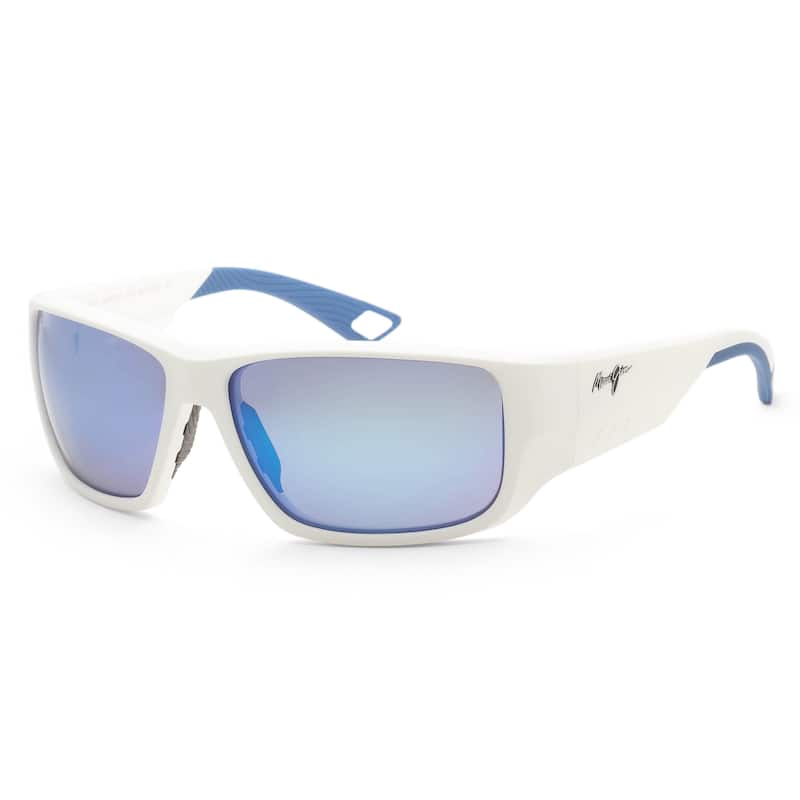 Maui Jim Men's Keha 63 mm White Sunglasses MJ0663S-002