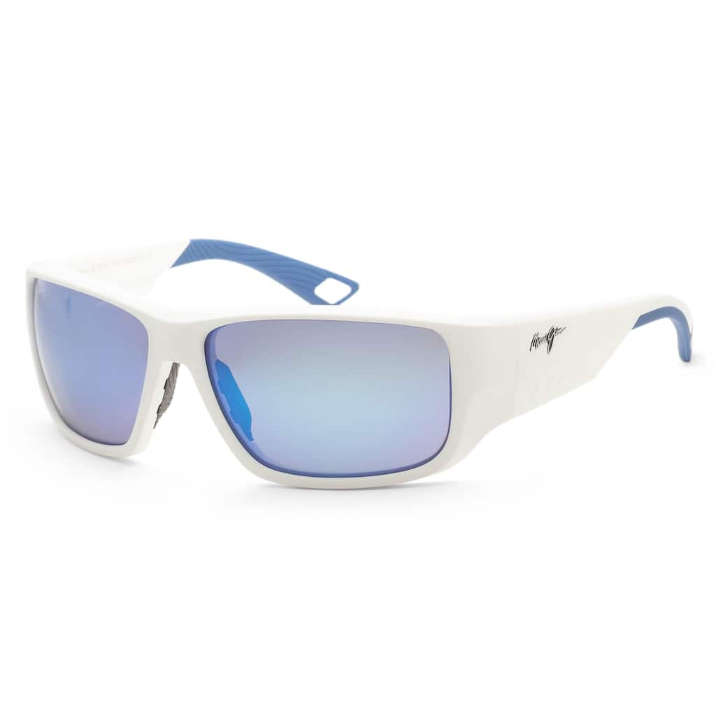 Maui Jim Men's Keha 63 mm White Sunglasses MJ0663S-002