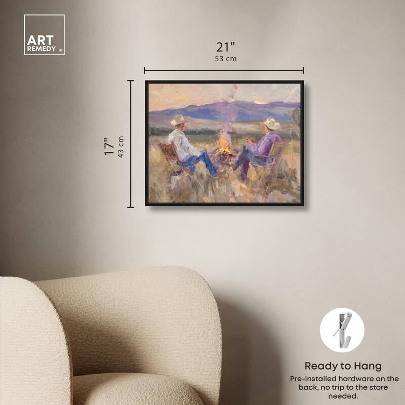 High Plains Camp Canvas by Art Remedy