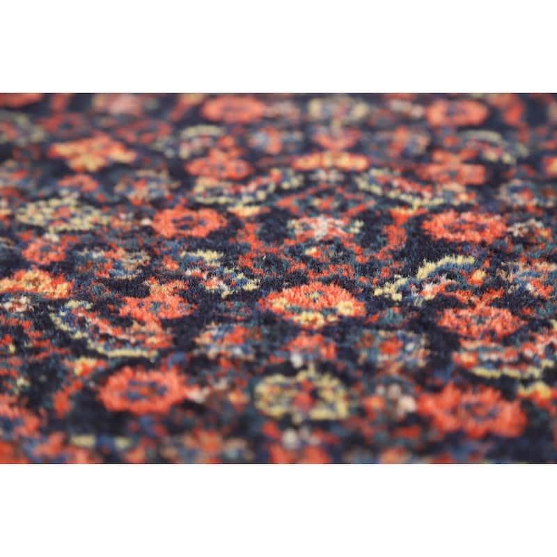 Hand Knotted Oriental 100% Wool Carpet Traditional Medallion Oranges & Rust Senneh Area Rug - 5' 0'' X 3' 7''