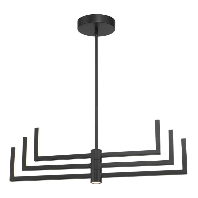 Kovacs P1476-L Articular 6 Light 24" Wide LED Abstract Chandelier