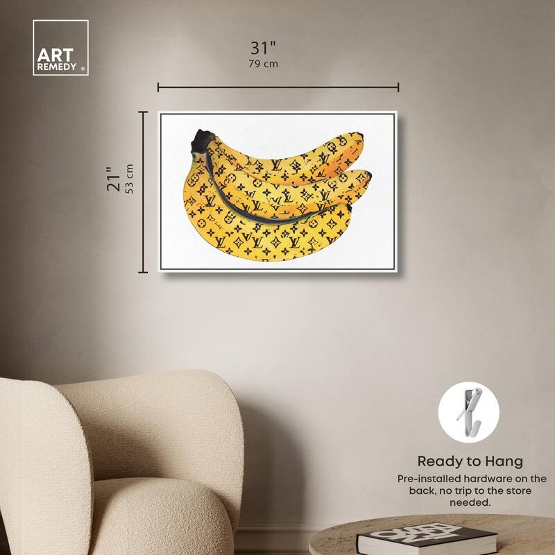 Fashion Bananas Canvas by Art Remedy