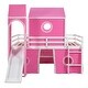 preview thumbnail 14 of 14, Fun and Durable Full Bunk Bed with Slide, Castle Elements, and Semi-Enclosed Space for Kids, Strong Support and Safety Features