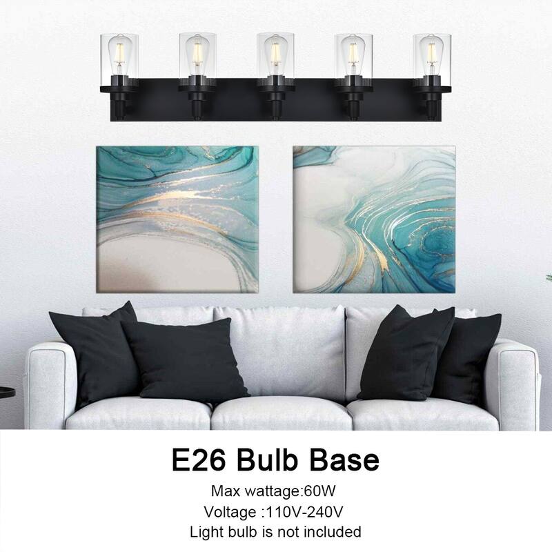 Modern Bathroom Lights with Clear Shape