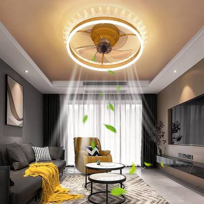 Ceiling Fan With Dimmable LED Light remote