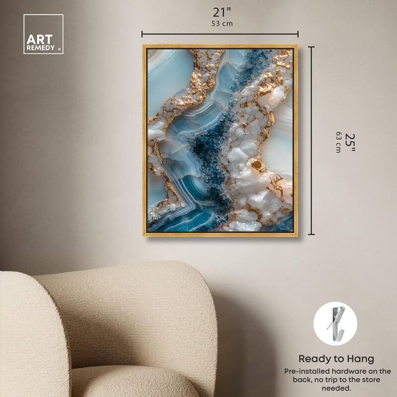 Lapis River Canvas by Art Remedy