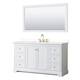 Option White / White Quartz Top / Brushed Gold Hardware