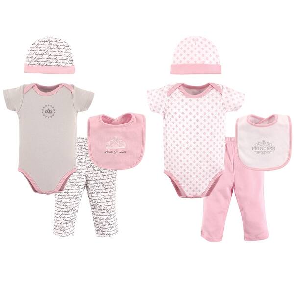 slide 1 of 1, Hudson Baby Infant Girl Layette Boxed Giftset, Princess, 0-6 Months - Princess 0-6 Months - Princess