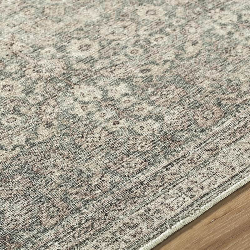 Galey Alix x Livabliss Collins Avenue III Vintage Damask Area Rug