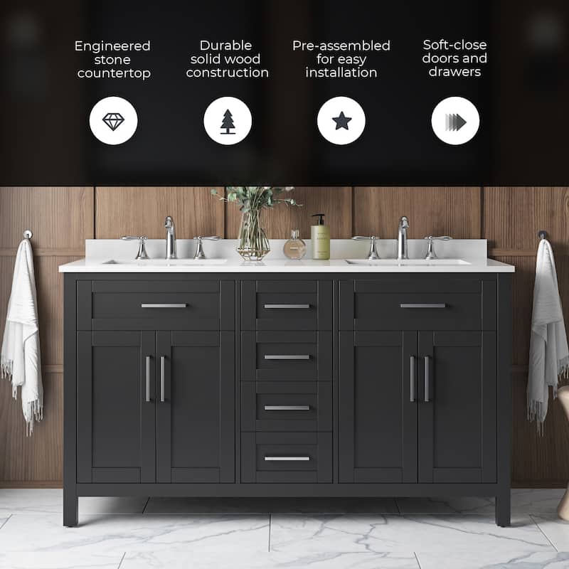 OVE Decors Tahoe 60 Espresso Vanity