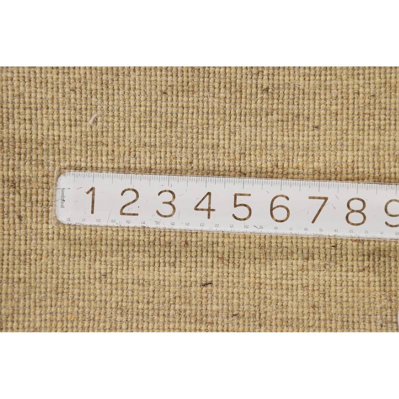 Contemporary Gabbeh Oriental Foyer Rug Hand-Knotted Solid Wool Carpet - 2'2"x 3'0"