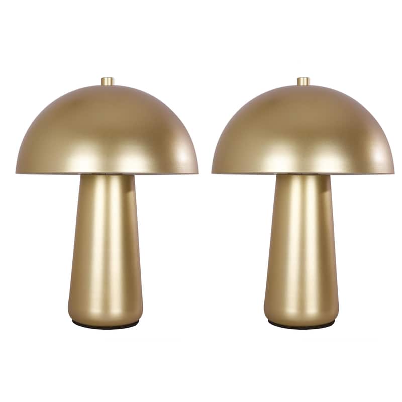 Mushroom Matal Table Light Desk Lamp 2 Pack