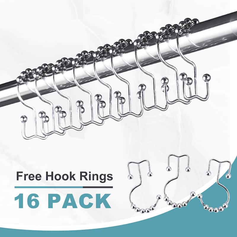 WOWOW Modern Stainless Steel L-Shaped Shower Curtain Rod