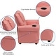 preview thumbnail 136 of 139, Contemporary Kids Recliner with Cup Holder and Headrest