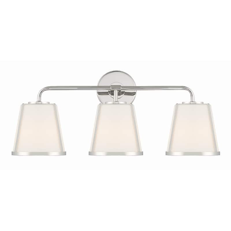 Crystorama Lighting Group FUL-913 Fulton 3 Light 23" Wide Vanity Light - Polished Nickel