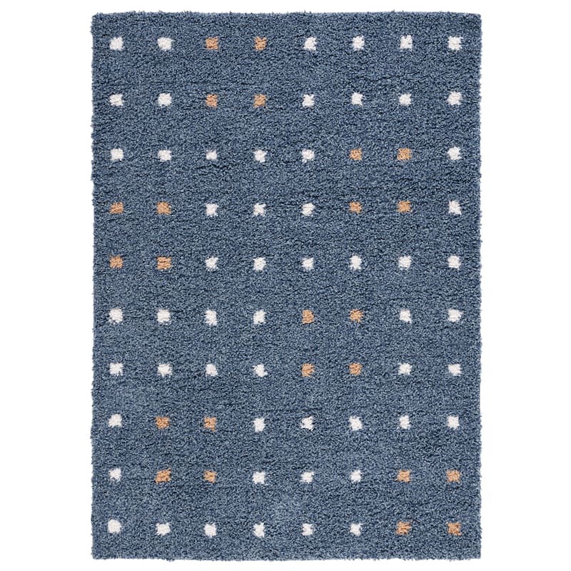 SAFAVIEH, Calico Shag Ruhama Polka Dot 1.6-inch Thick Rug