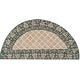 preview thumbnail 136 of 141, SAFAVIEH Handmade Total Performance Jamilah Oriental Trellis Rug 2' x 4' Half-Moon - Ivory/Blue - Novelty