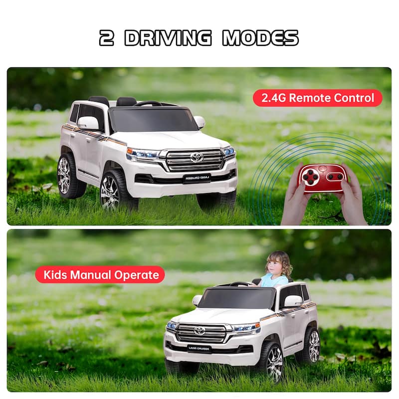 12V Kids Ride On Truck Car, Licensed Toyota Land Cruiser
