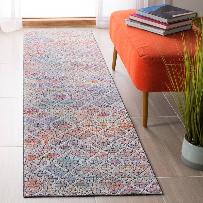 SAFAVIEH Provance Rosalba Vintage Boho Oriental Rug - 2'2" x 8' Runner - Cream/Orange