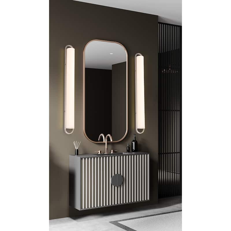 Velano 36 Inch LED Vanity Brushed Nickel Finish - Brushed Nickel