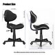 preview thumbnail 51 of 89, JJS Ergonomic Mesh Office Chair Adjustable Lumbar Support Computer Desk Chair
