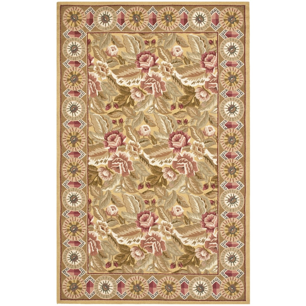 SAFAVIEH Handmade Chelsea Vermont French Country Wool Rug - 5'3" x 8'3"