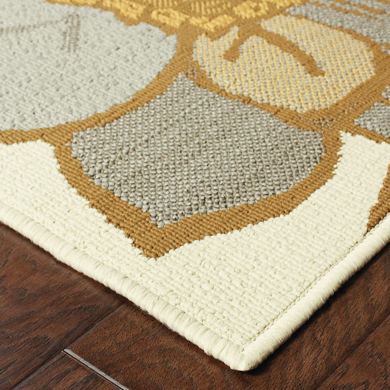 Vista Home Bar Harbour Floral Indoor-Outdoor Area Rug