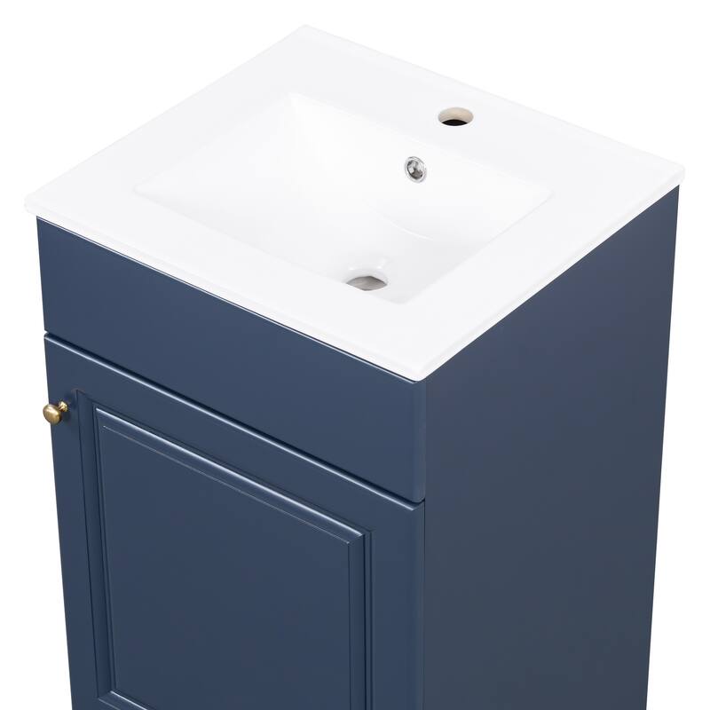 Christopher Knight Home - Ethan 20" Bathroom Wooden Vanity with Sink and Storage Cabinet