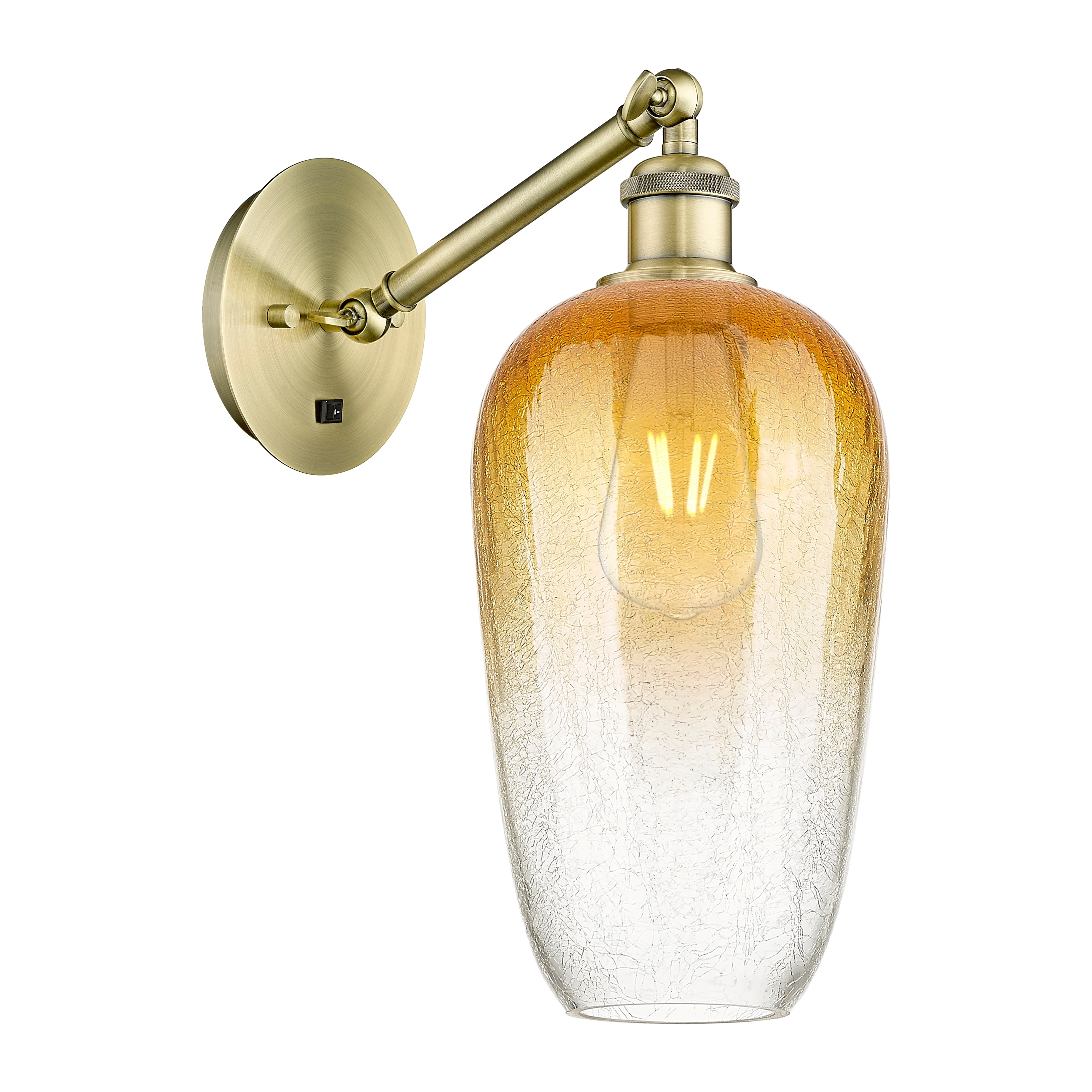 Innovations Lighting Endless Possibilities Ballston - Brookhaven Flute - 1 Light 7" Adjustable Sconce