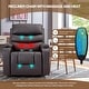 preview thumbnail 13 of 52, EROMMY Oversized Power Lift Recliner with Massage & Heat – PU Leather Chair with Pockets, Cup Holders & USB Port