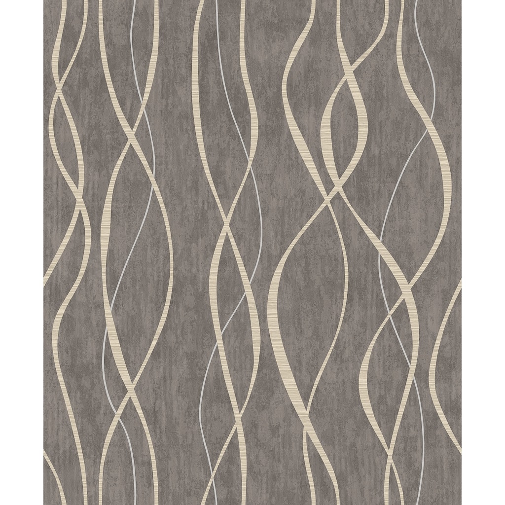 Galerie Wallcoverings Special FX 2 Collection Glitter Ribbons Mylar on Non-woven Wallpaper Roll