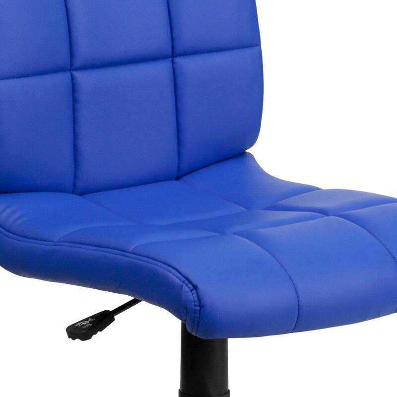 Mid-Back Quilted Vinyl Swivel Task Office Chair
