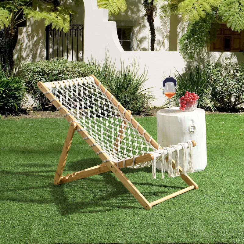 Pair of Handwoven Rope Chairs – Indoor/Outdoor Weaving Seating Set for Patio, Living Space, Garden & Balcony‌
