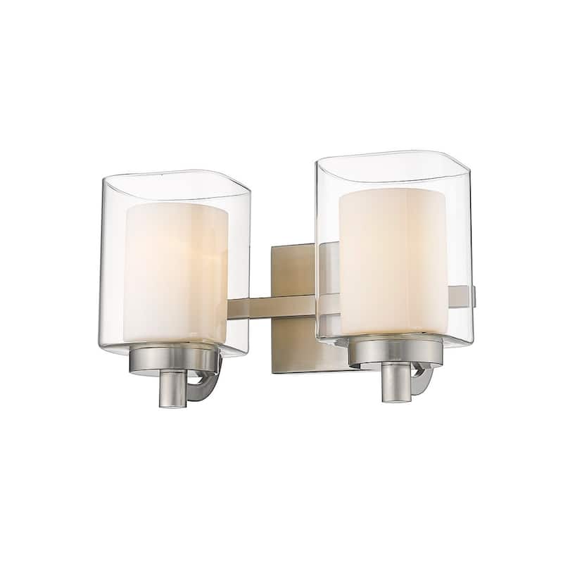 Copper Grove Ijevan 2-light Brushed Nickel Bath Vanity Fixture