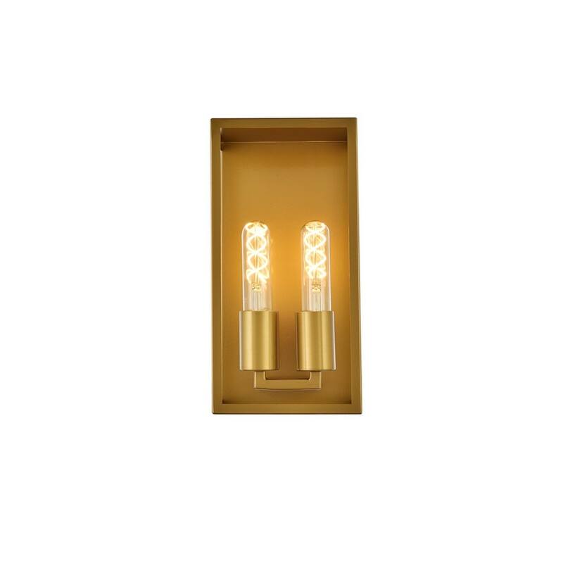 Vives 2 Light Wall Sconce - Brass