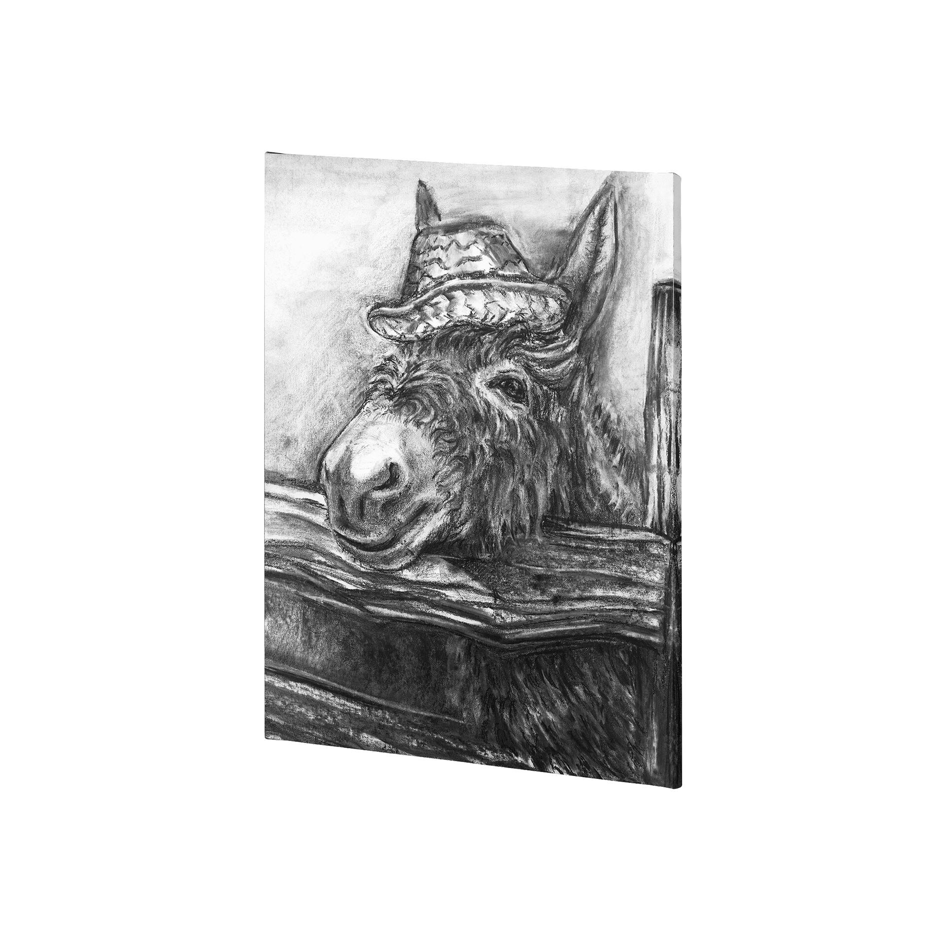 Donkey-I-(18-x-24)-Canvas-Art-