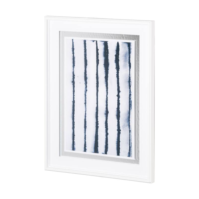 Indigo Lines II Framed Art Print