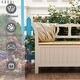 preview thumbnail 4 of 8, Storage Bench Box Patio Furniture Front Porch Decor Outdoor Seating