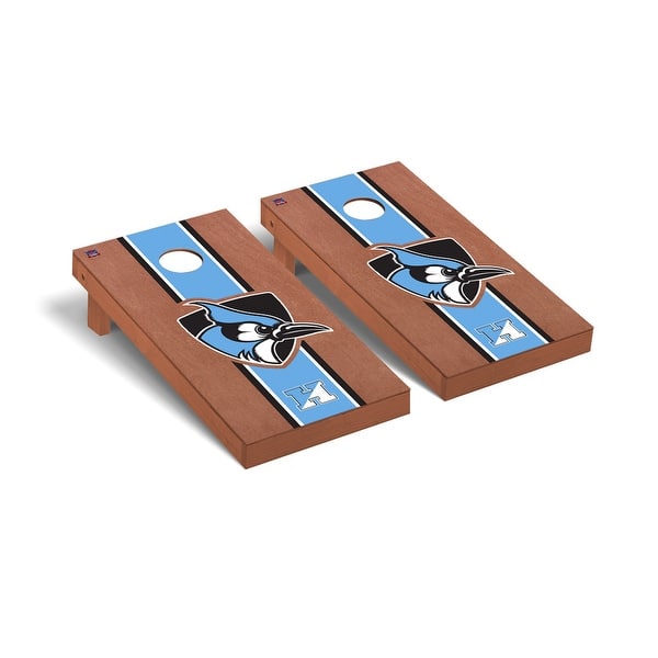 slide 2 of 5, Johns Hopkins Blue Jays Rosewood Cornhole Board Set