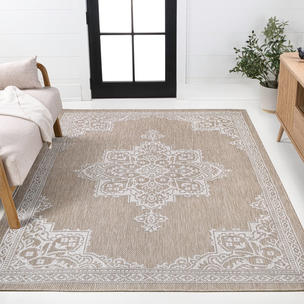 JONATHAN Y Casual Medallion Indoor/Outdoor Area Rug