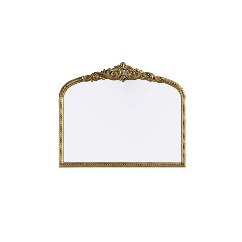 Isabeau Vintage Rectangular Resin Mirror - 36"x30" - Antique Brass