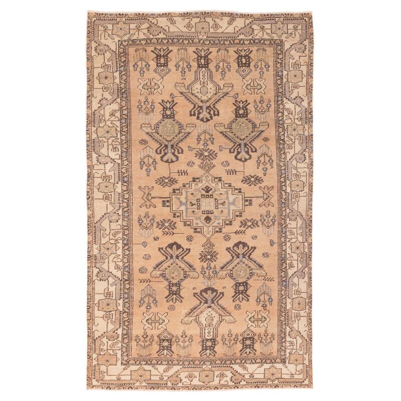ECARPETGALLERY Hand-knotted Antalya Vintage Copper Wool Rug - 4'8 x 7'11