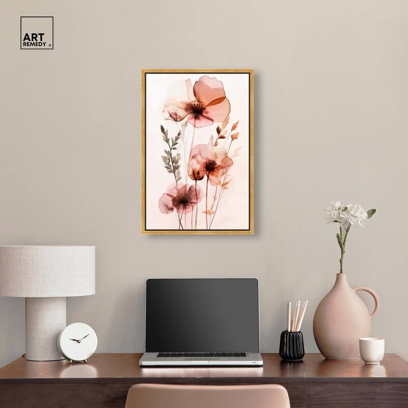 Petal Dye II Canvas by Art Remedy