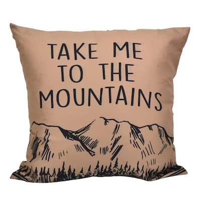 Donna Sharp Timber "Take Me To The Mountains" Decorative Pillow