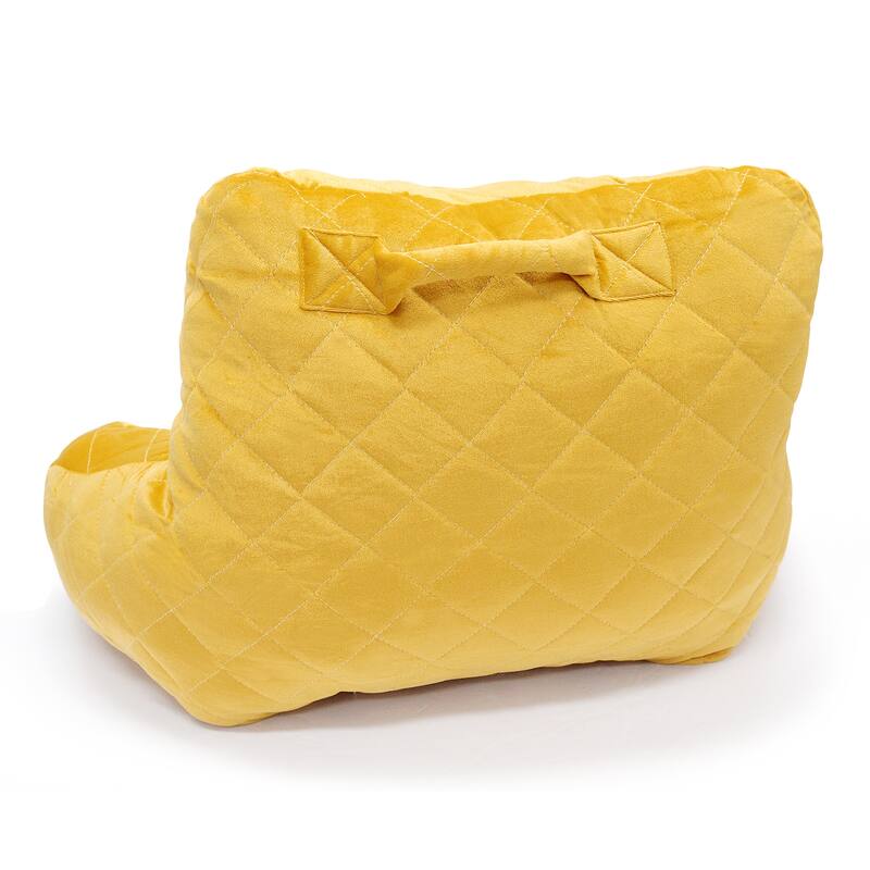 Velvet Do-It-Yourself Bedrest Reading Pillow Cover and Filling
