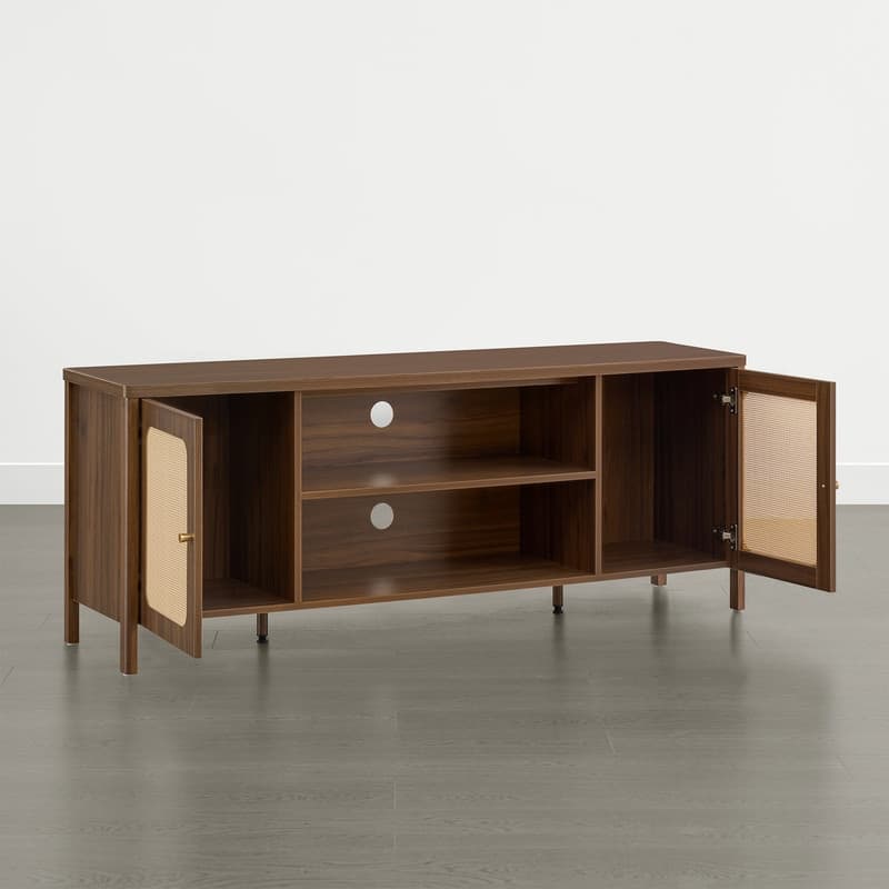 Spruce & Spring 62" Bohemian TV Stand Modern Media Console Entertainment Center