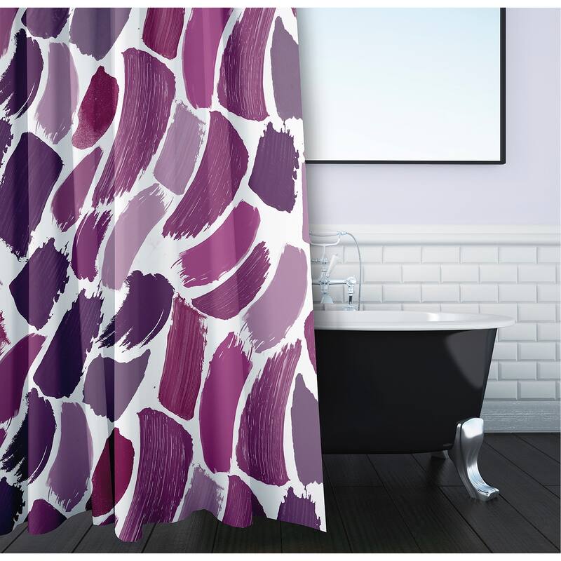 Wenstry Geometric Print Shower Curtain