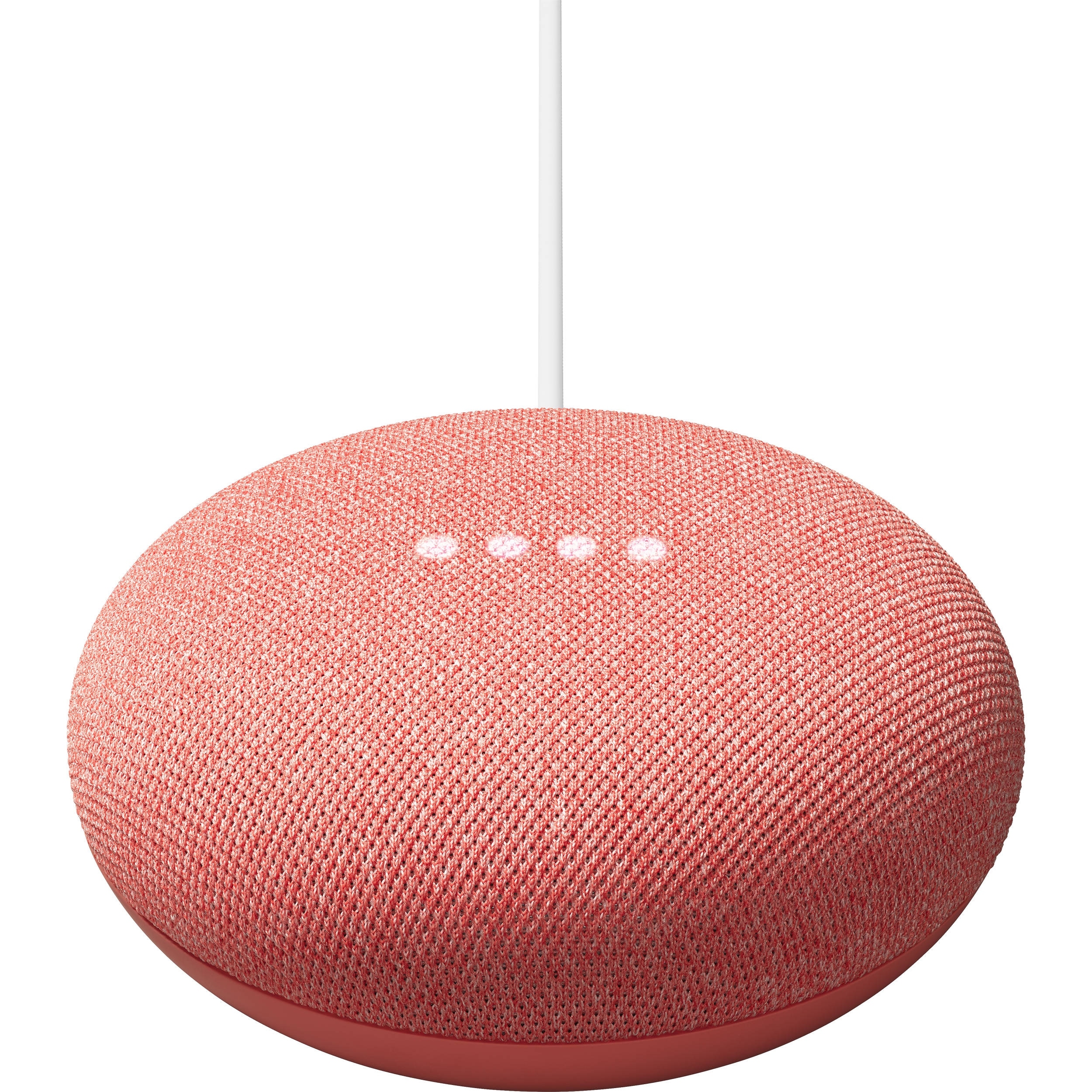 Nest Mini 2nd Generation Smart Speaker with Google Assistant Coral Red