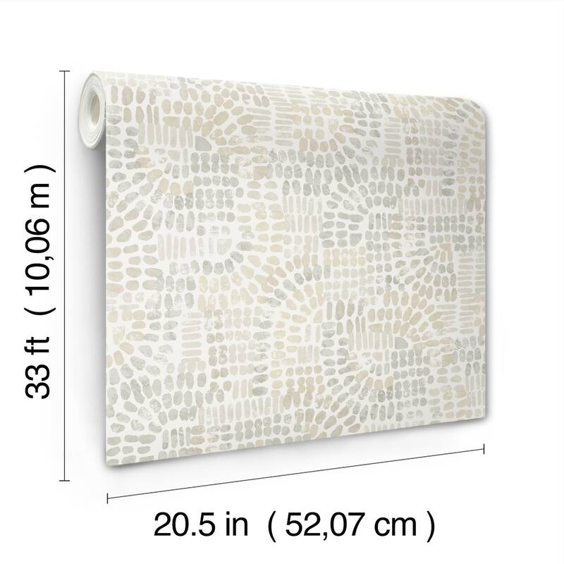 A-Street Prints Wanderer Dove Mosiac Wallpaper