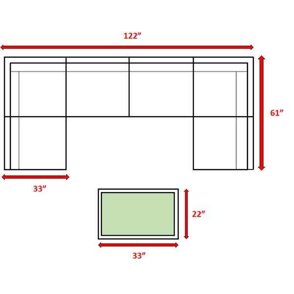 Wicker/Rattan 4 Person Seating Group with Cushions Bed Bath